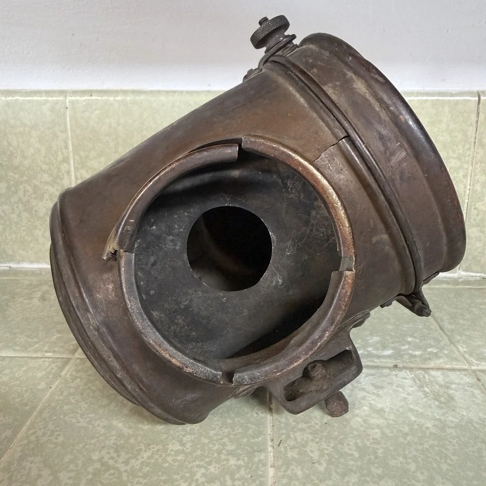 Antique Dietz Union Kerosene Driving Lamp Lantern Circa 1906 Side Mounts CLAMP